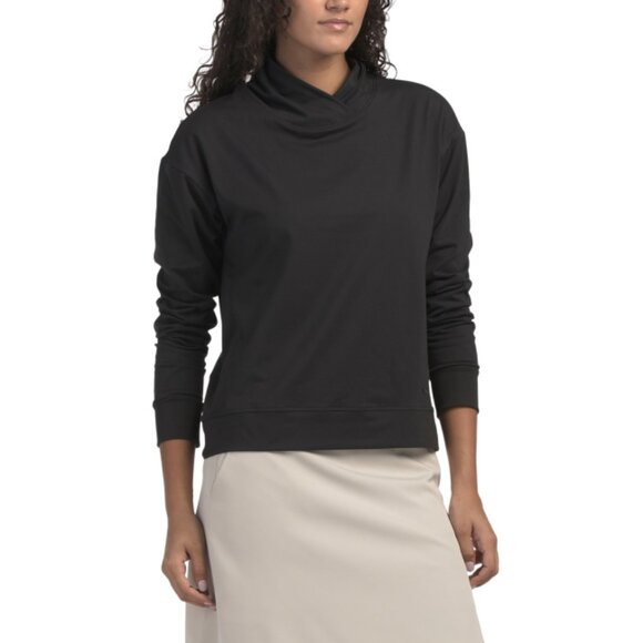 PUMA GOLF Puma Black Cloudspun Harper Pull Over Top - Picture 1 of 2
